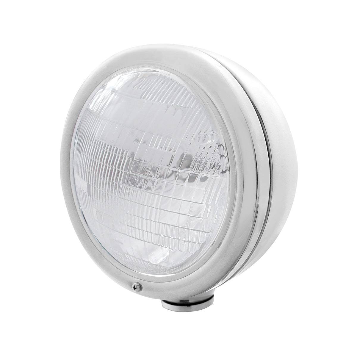 Stainless Steel Classic Headlight 6014 Bulb