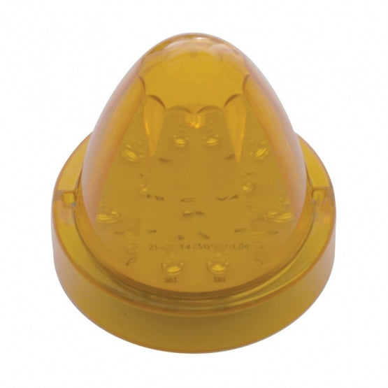 13 LED Watermelon Truck-Lite Style Cab Light - Amber LED/Amber Lens (Bulk)