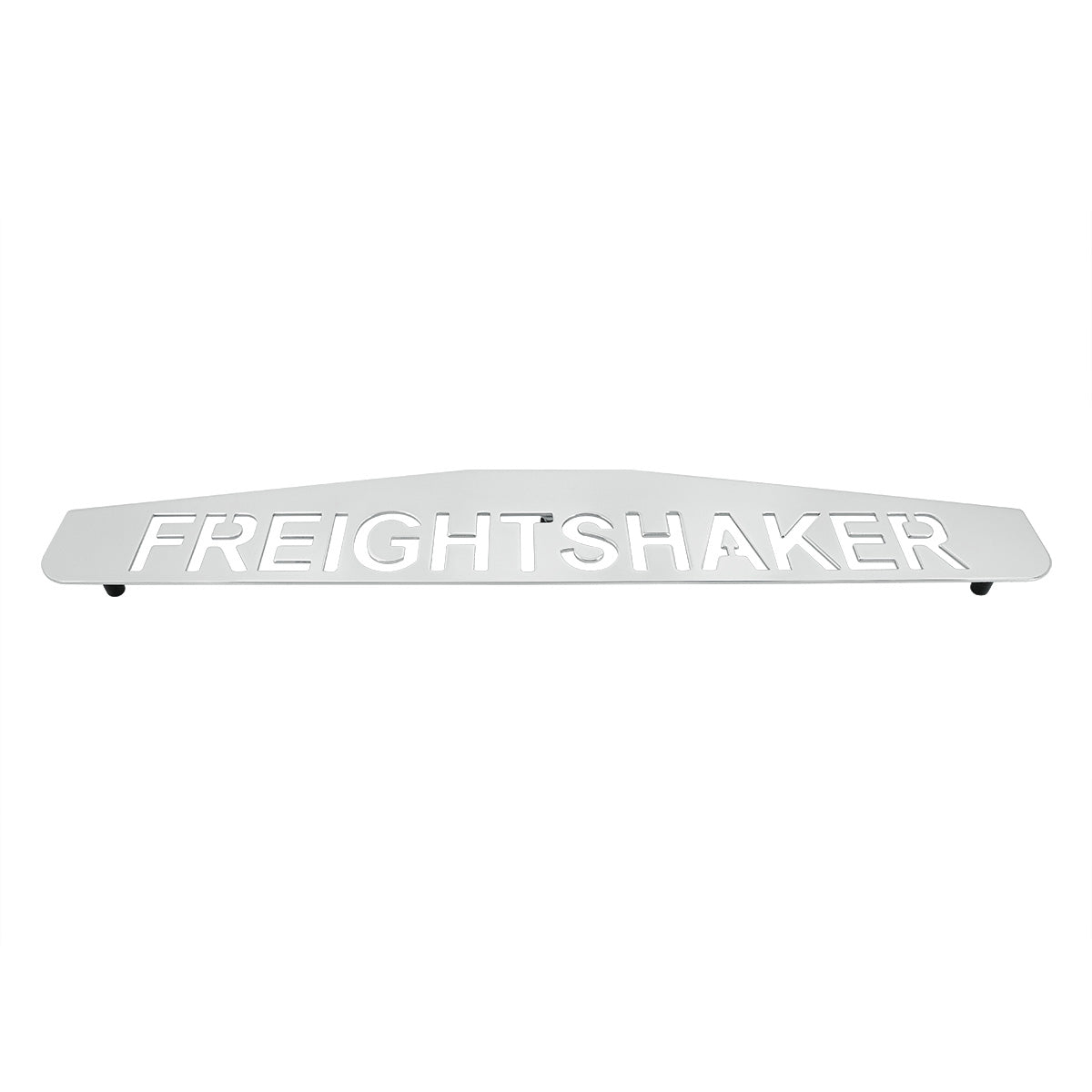4" X 24" Chrome Freightshaker Bottom Mud Flap Plate - Welded Stud