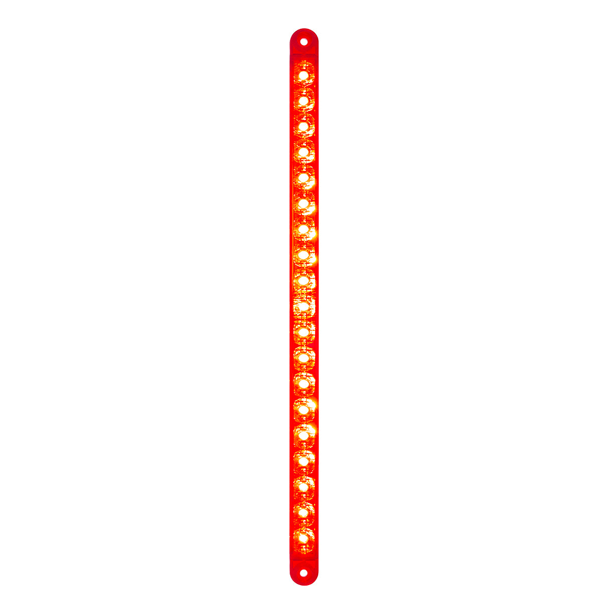 19 LED 12" Reflector Light Bar (Stop, Turn & Tail) - Red LED/Red Lens (Bulk)