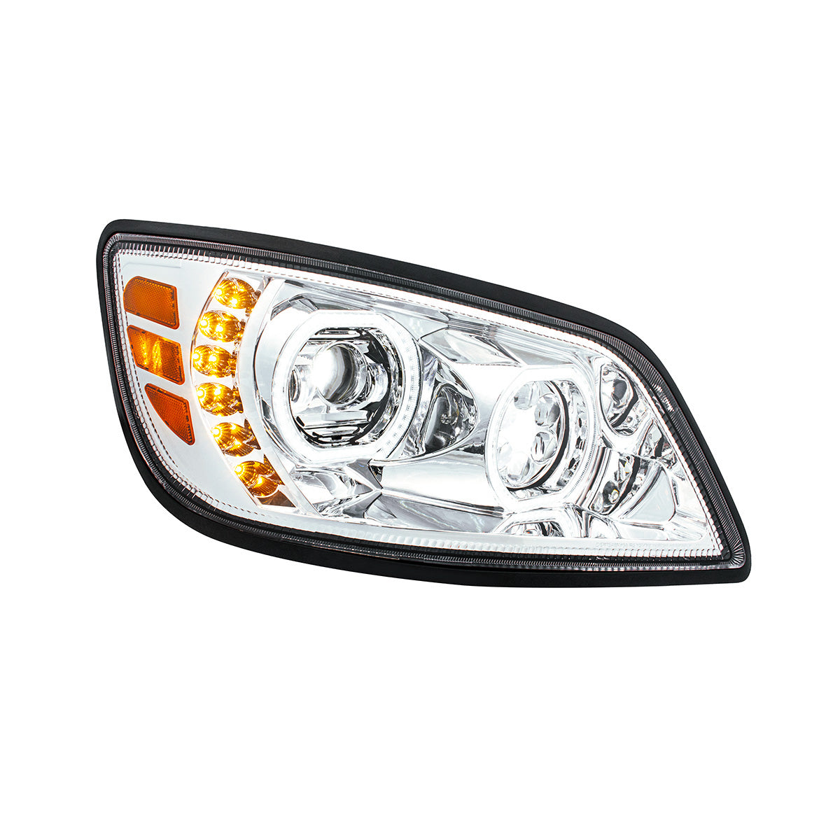 High Power 10 LED Chrome Headlight For 2005-2021 Hino 238/258/268/338-Passenger