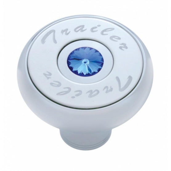 "Trailer" Deluxe Air Valve Knob - Blue Crystal