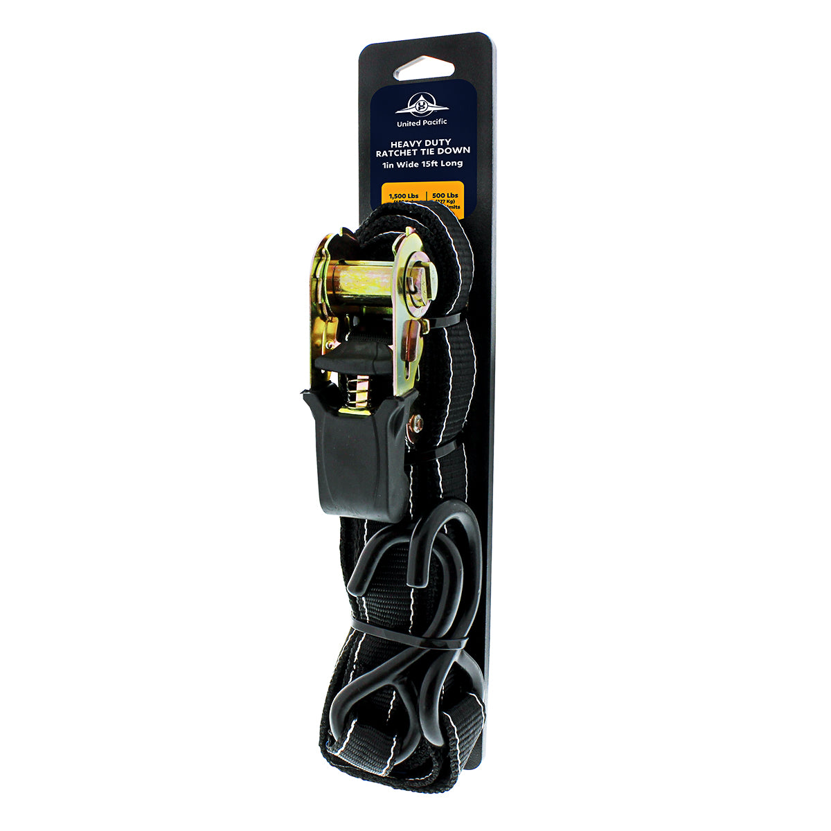 1" X 15' Ratchet Tie Down - S Hook