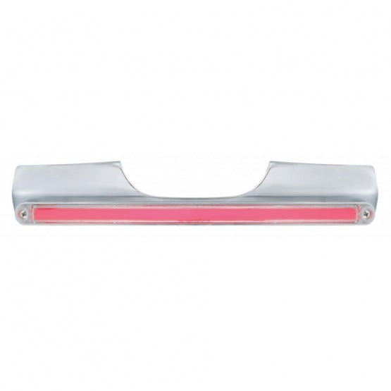 Motorcycle Rear Signal Light Bar With 24 LED 12" GloLight Bar - Red LED/Clear Lens