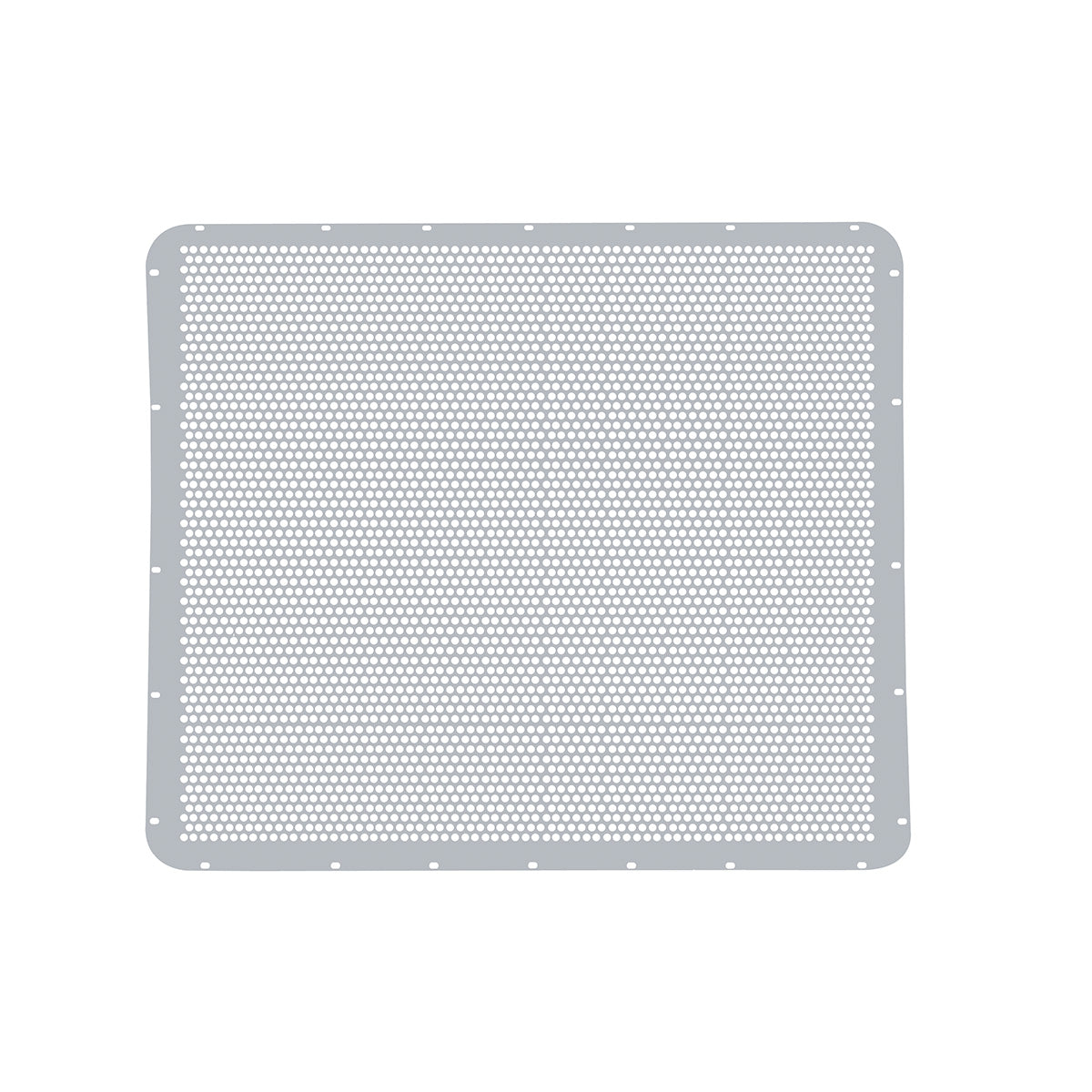 304 Stainless Grille Mesh For Peterbilt 379 With Extended Hood - Alternating Round Holes