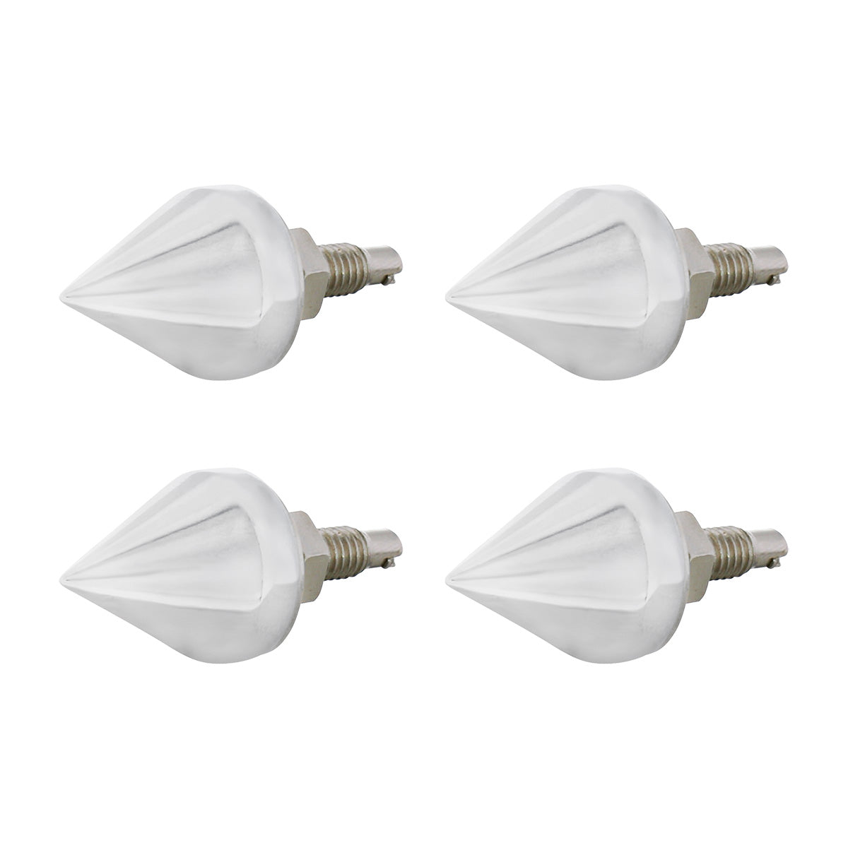 Chrome Spike License Plate Fastener (4-Pack)