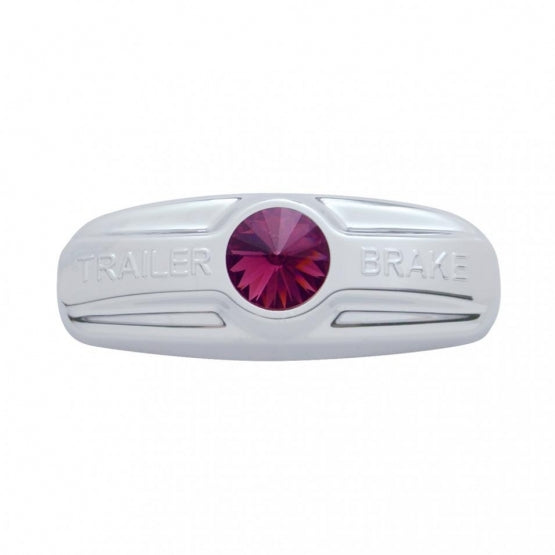 Trailer Brake Cover W/Crystal For Freightliner Century 1996-2011, Columbia 2001-2017- Purple Crystal