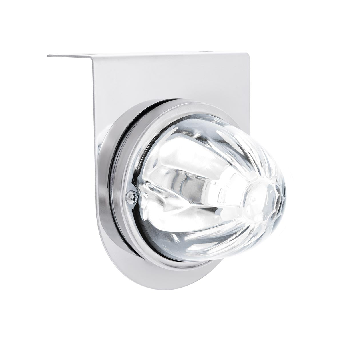 UltraBurst Glass Watermelon Light With Stainless Steel Light Bracket Kit-White LED/Clear Lens