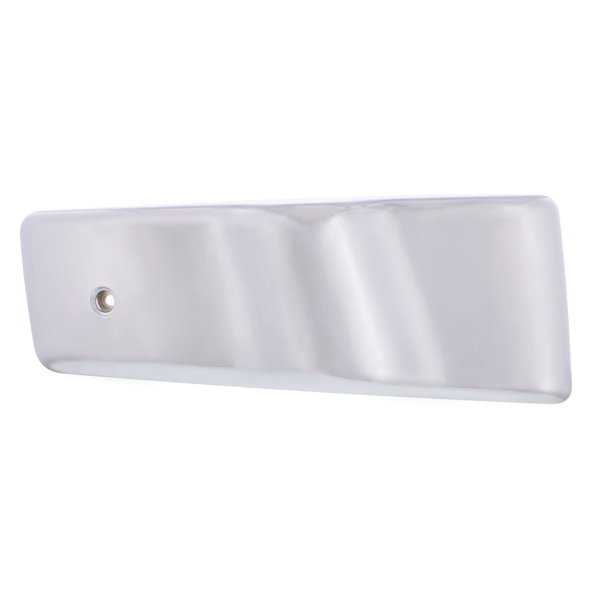 Chrome Plastic Bottom Mirror Post Cover For 1996-2010 Freightliner Century - Passenger
