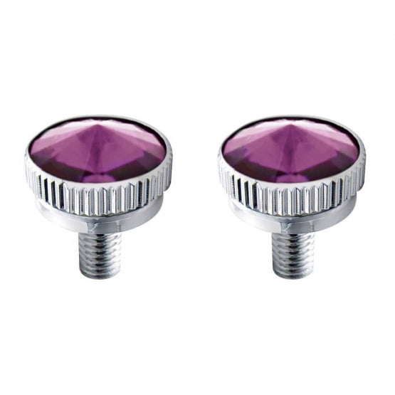 6mm CB Mounting Bolt With Purple Crystal (2-Pack)