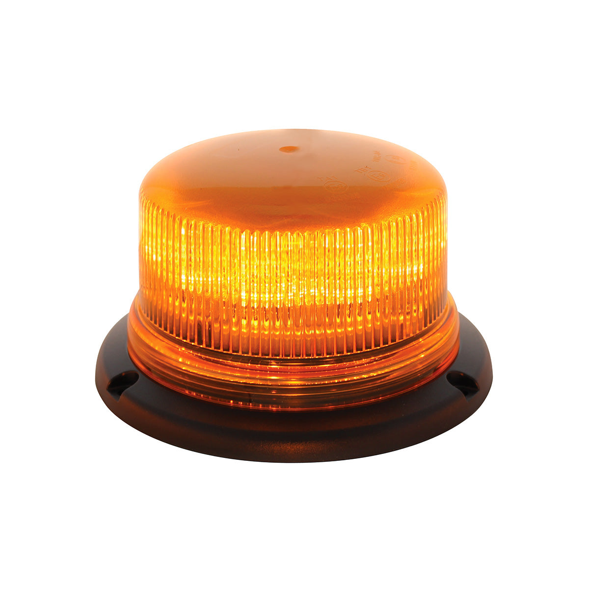 8 High Power LED Low Profile Beacon Light - Permanent Mount