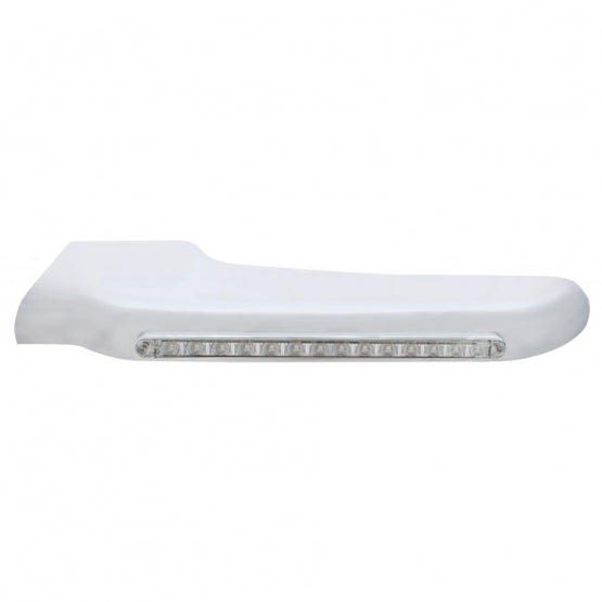 Sequential 14 Amber LED Front Fender Cover For Peterbilt 388 (2008-2015) & 389 (2008-2023)-Clear Lens - Driver