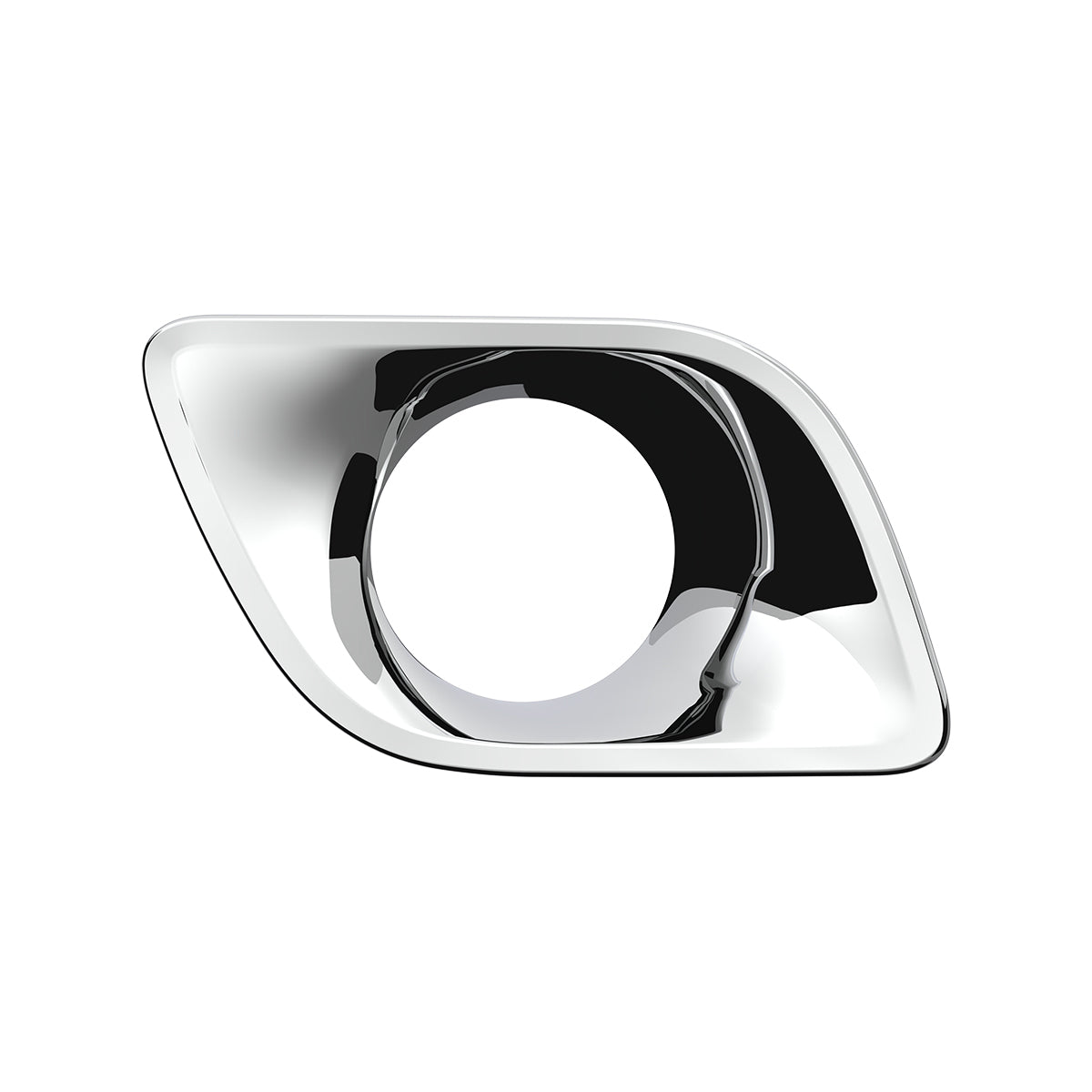 Chrome Plastic Fog Light Bezel For 2013-2021 Kenworth T680-Passenger