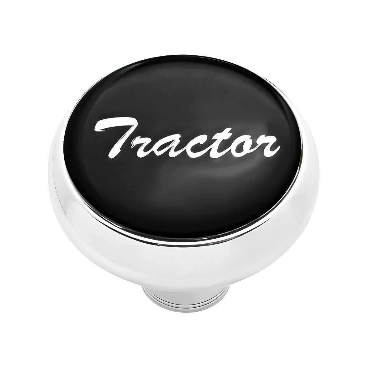 "Tractor" Deluxe Air Valve Knob - Black Glossy Sticker