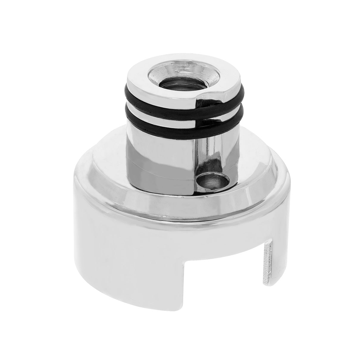 Gearshift Adapter W/LED Mount For Eaton-Fuller 13/15/18 Speed - Chrome/Vertical (Bulk)
