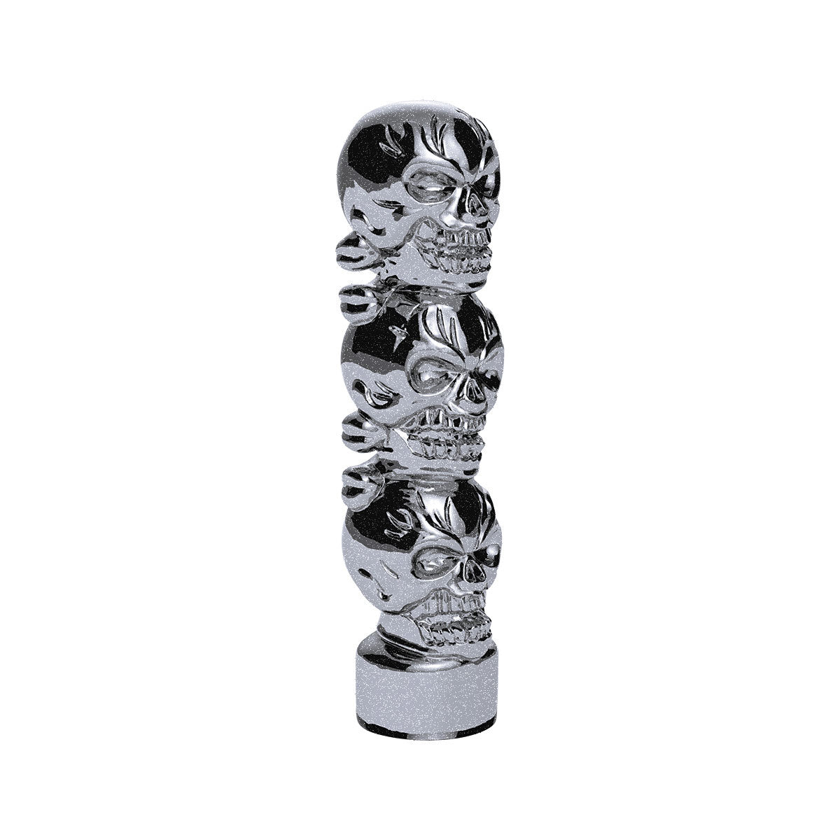 1/2"-13 Thread-On 3 Skull Candy Color Shift Knob-Liquid Silver