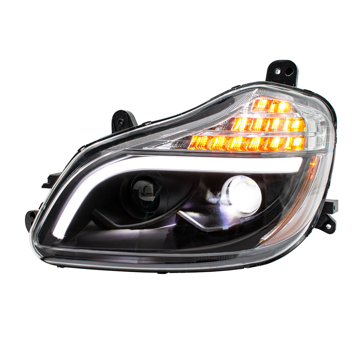 Blackout 8 LED Projection Headlight For 2013-2021 Kenworth T680-Driver