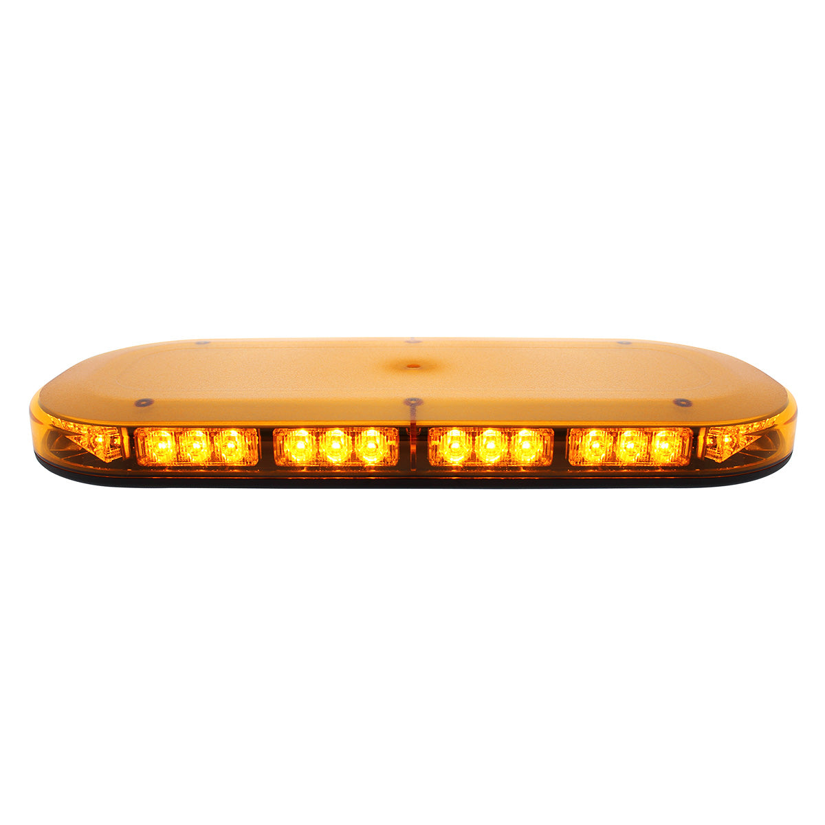 42 High Power LED Micro Warning Light Bar With Amber Lens - Magnet Mount