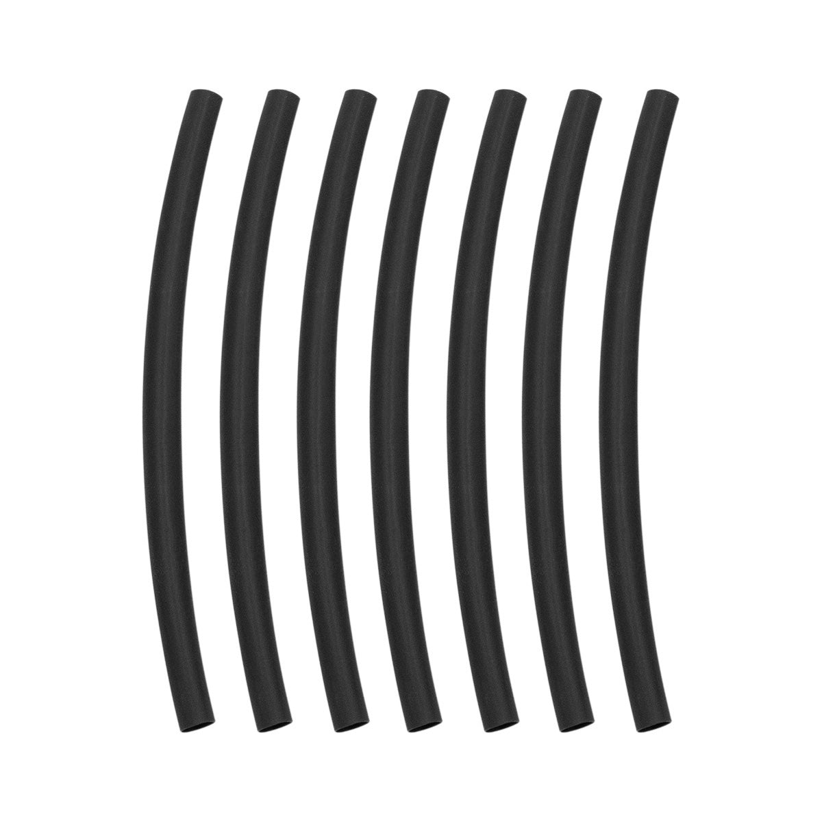 3/16" I.D. Black Heat Shrink Tubing, 4" Long (7-Pack)