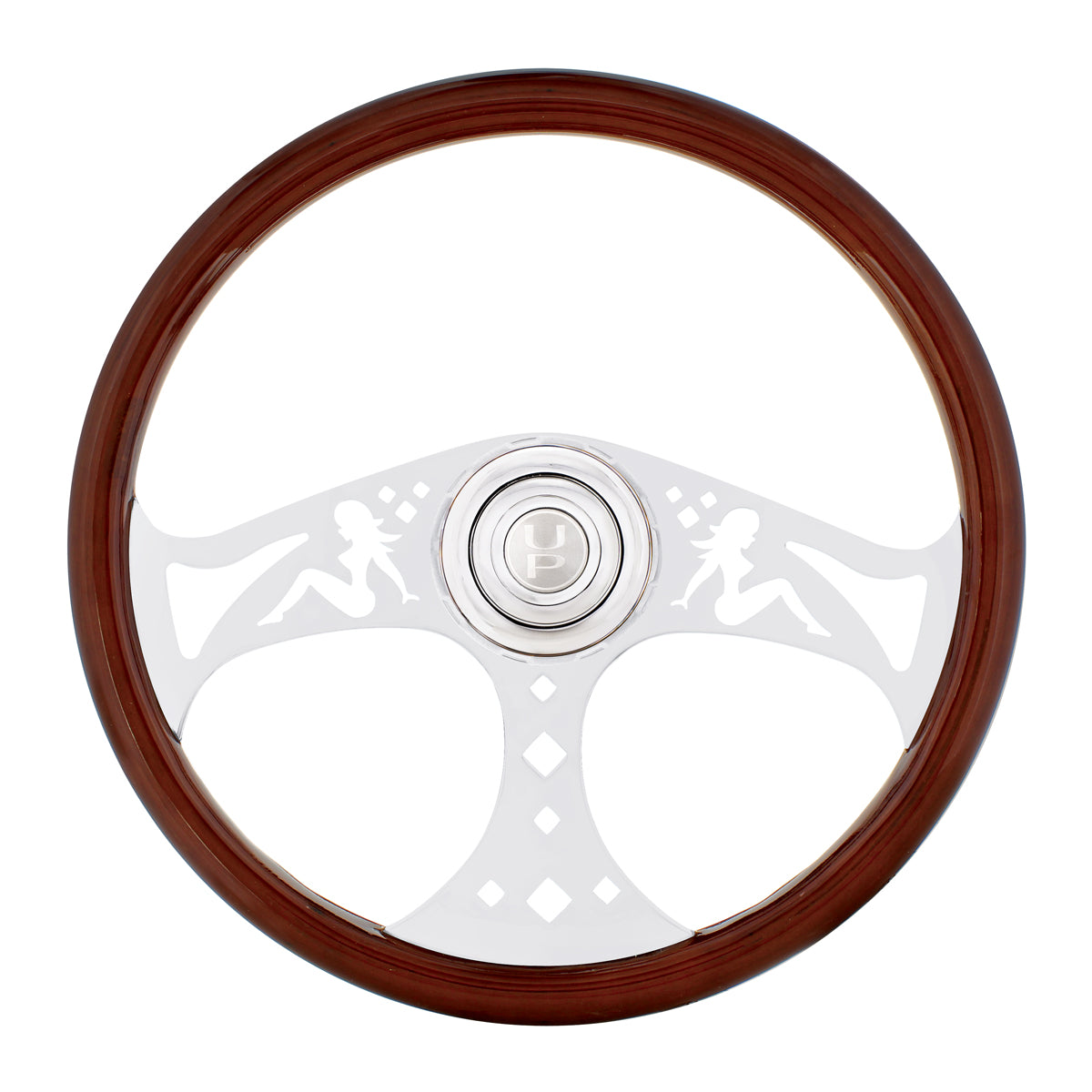 18" Lady Steering Wheel With Hub & Horn Kit - Freightliner 1989-July 2006