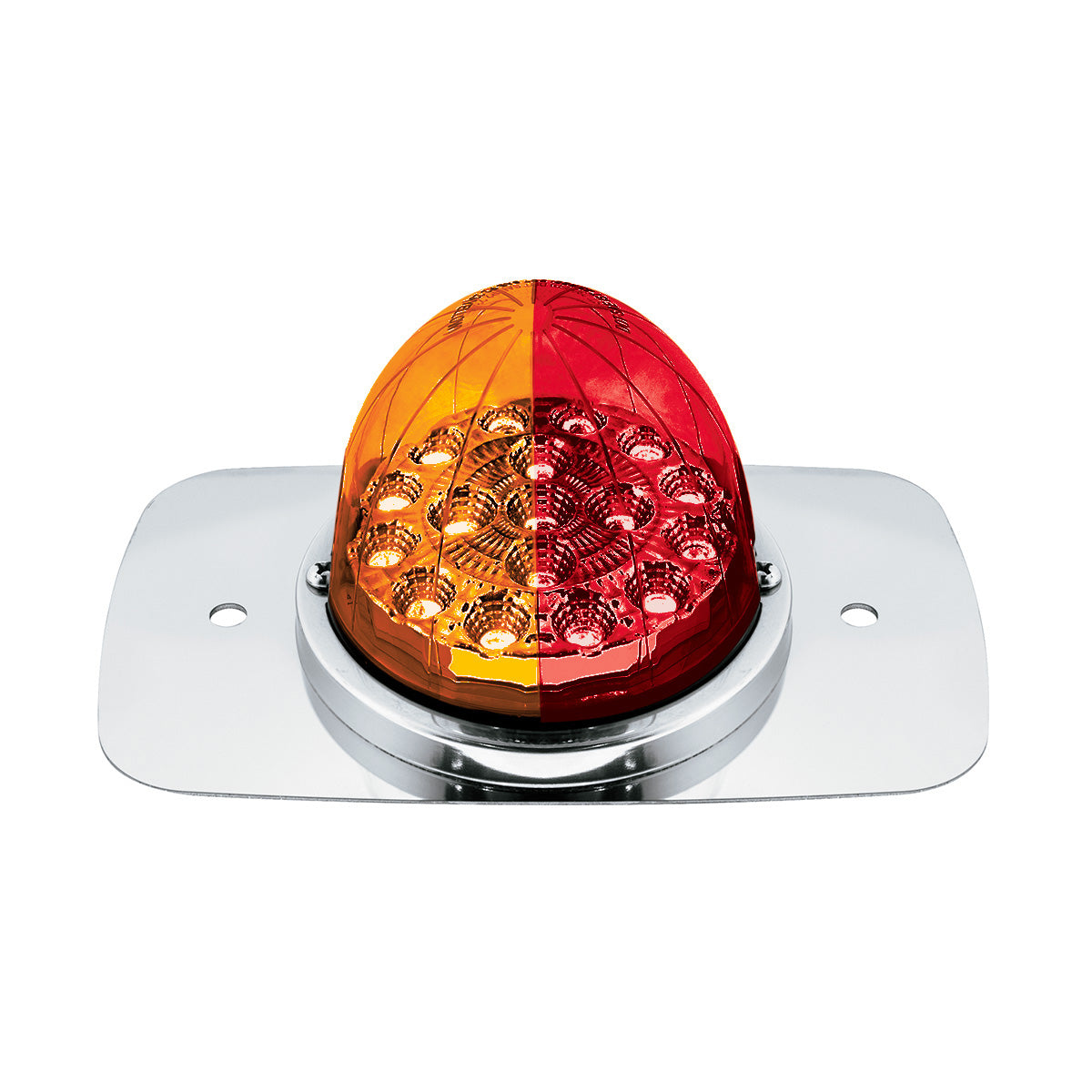 304 SS Turn Signal Light Kit W/ 17 LED Double Fury Watermelon For 2008-2017 FL Cascadia-Amber & Red LED