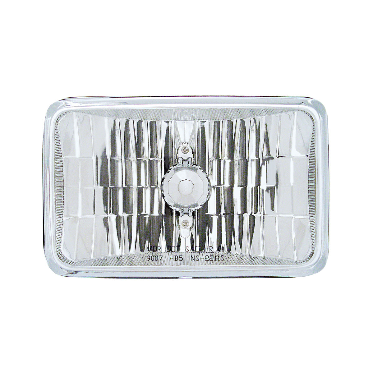 4" X 6" Crystal Rectangular Headlight, Glass Lens - High & Low Beam