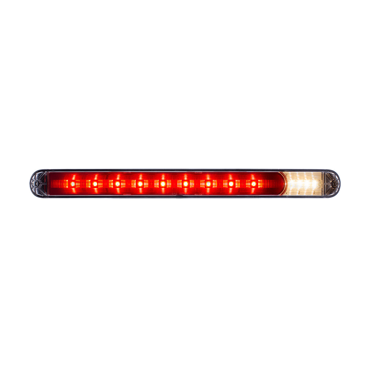 9 Red LED 17" Light Bar With 4 White LED Back Up Light (Bulk)