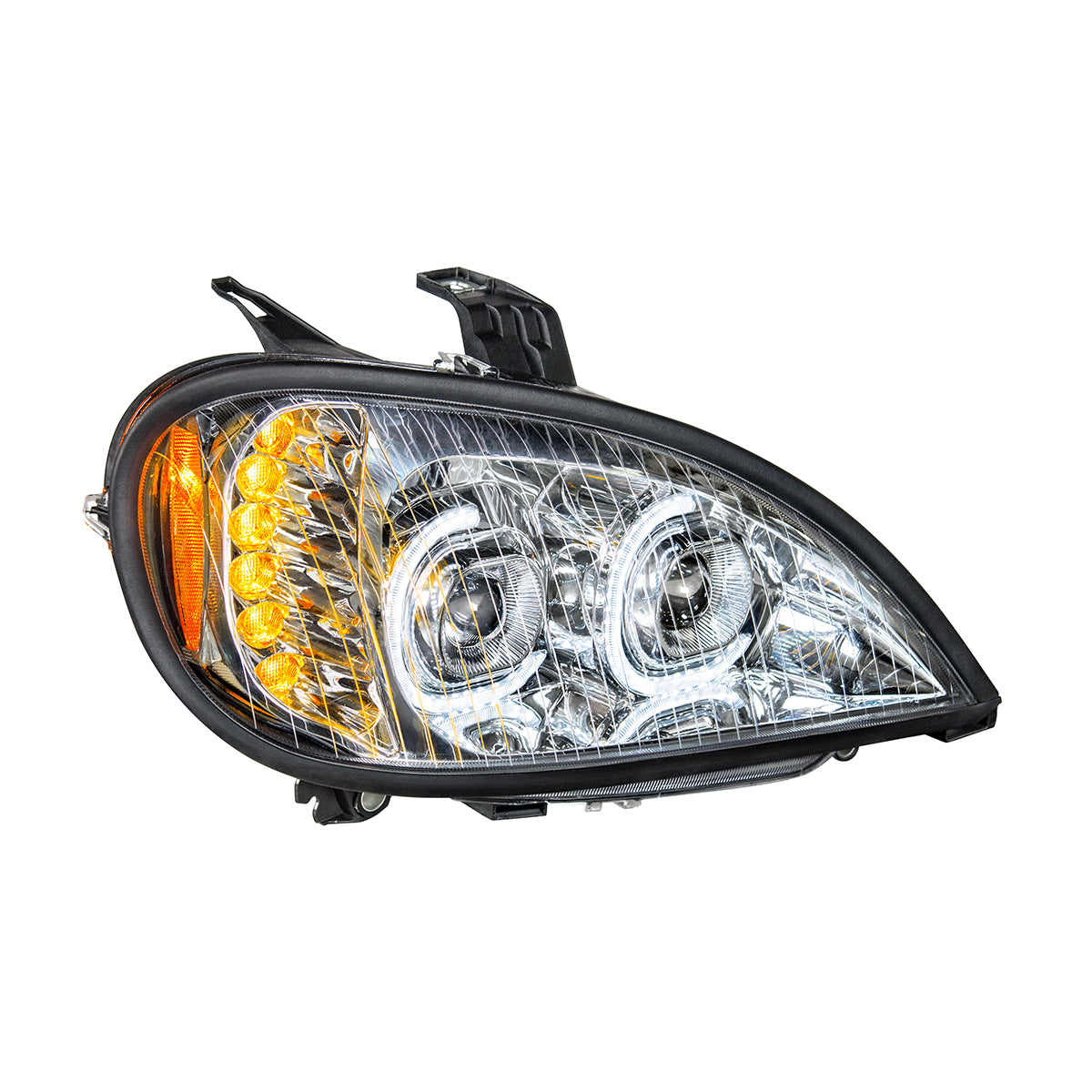 High Power LED Chrome Projection Headlight For 2001-2020 Freightliner Columbia - Passenger