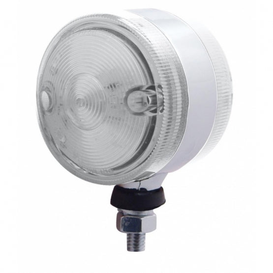 15 LED 3" Double Face Light - Amber & Red LED/Clear Lens