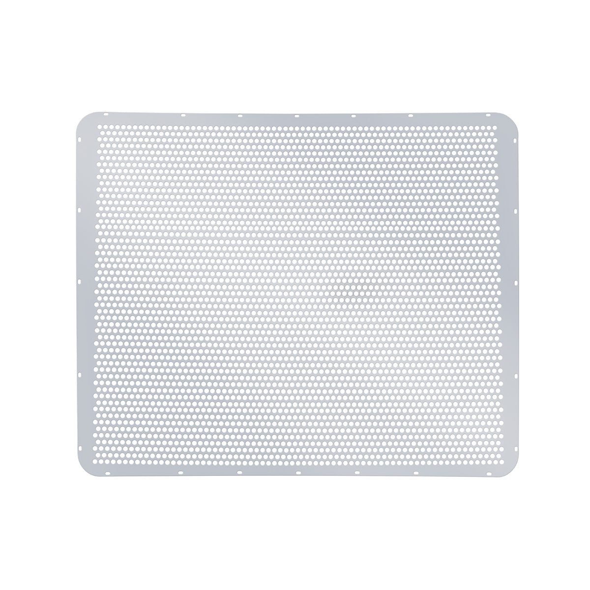 430 Stainless Grille Mesh For Peterbilt 379 With Extended Hood - Alternating Round Holes