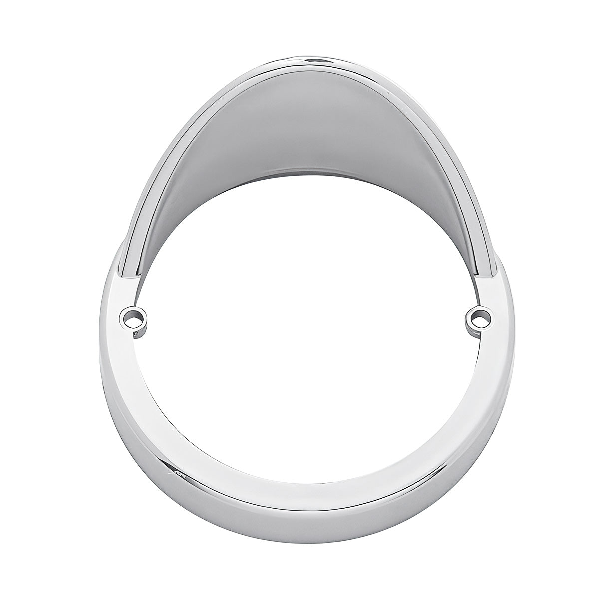 Chrome Plastic Cab Light Bezel With Visor For United Pacific Watermelon And Beehive Style Lights