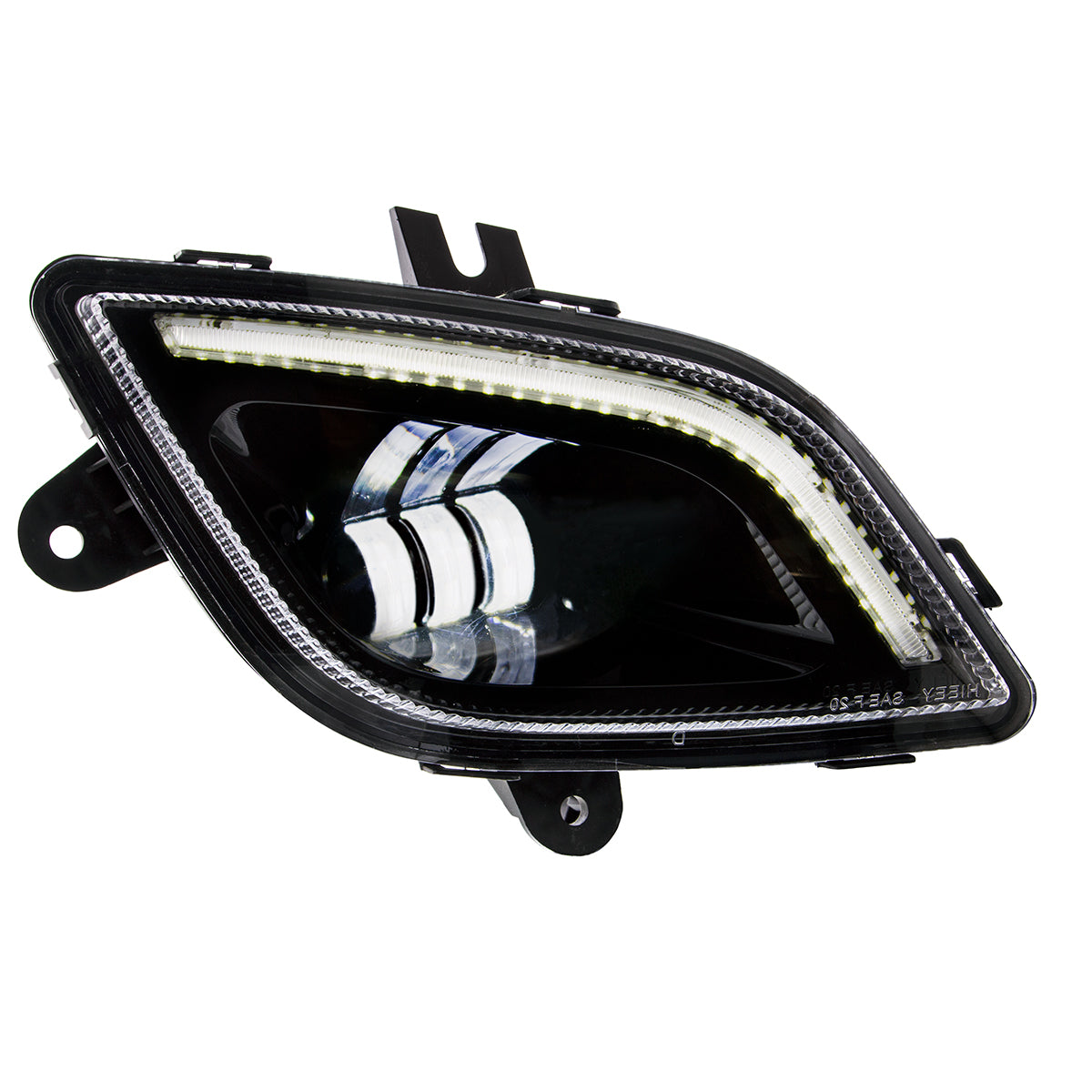 34 LED Black Fog Light With LED Light Bar For 2018-2024 Freightliner Cascadia - Passenger
