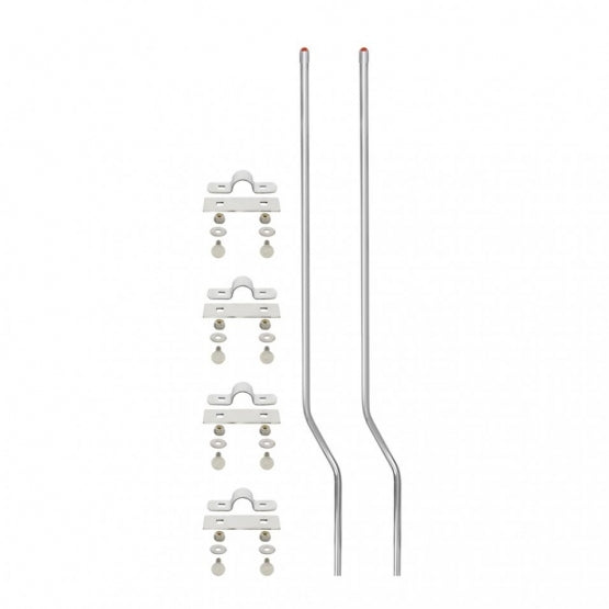 Stainless Steel Bumper Guide - Amber (Pair)