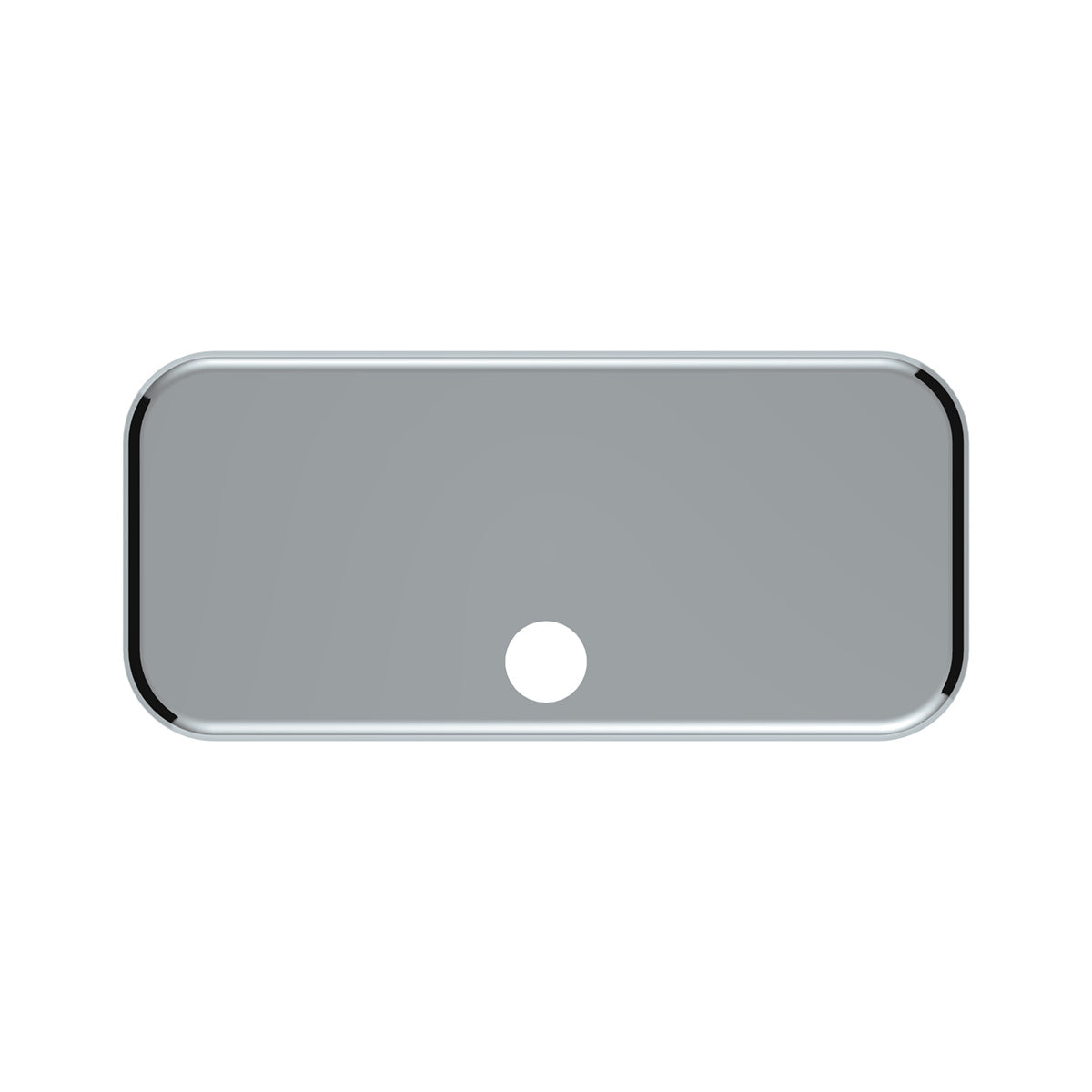 Chrome Plastic Upper Side Storage Door Cover For 2007-2018 Freightliner Cascadia