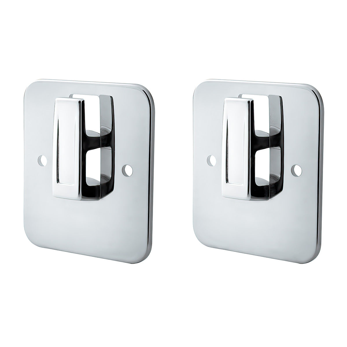 Chrome Plastic Sleeper Cab Coat Hanger Plates For Kenworth T800 (1986-2019), T660 (2008-2016), And T600 (1986-2007) (2-Pack)