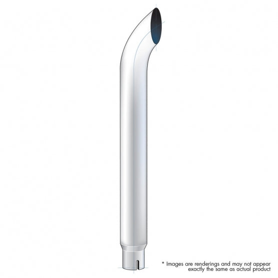 6" Curved Reduce To 5" I.D. Bottom Exhaust - 108" L