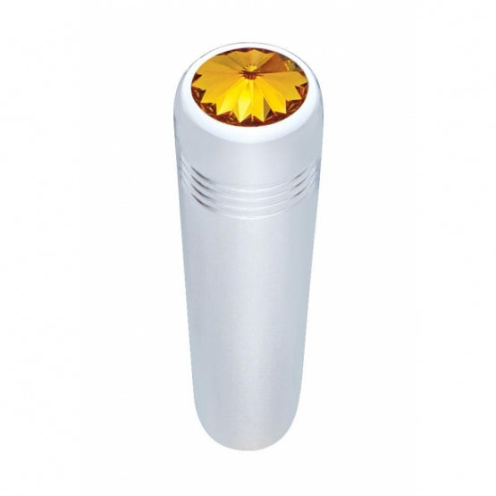 2-1/4" Long Aluminum Toggle Switch Extension With Crystal For Kenworth - Amber Crystal (2-Pack)