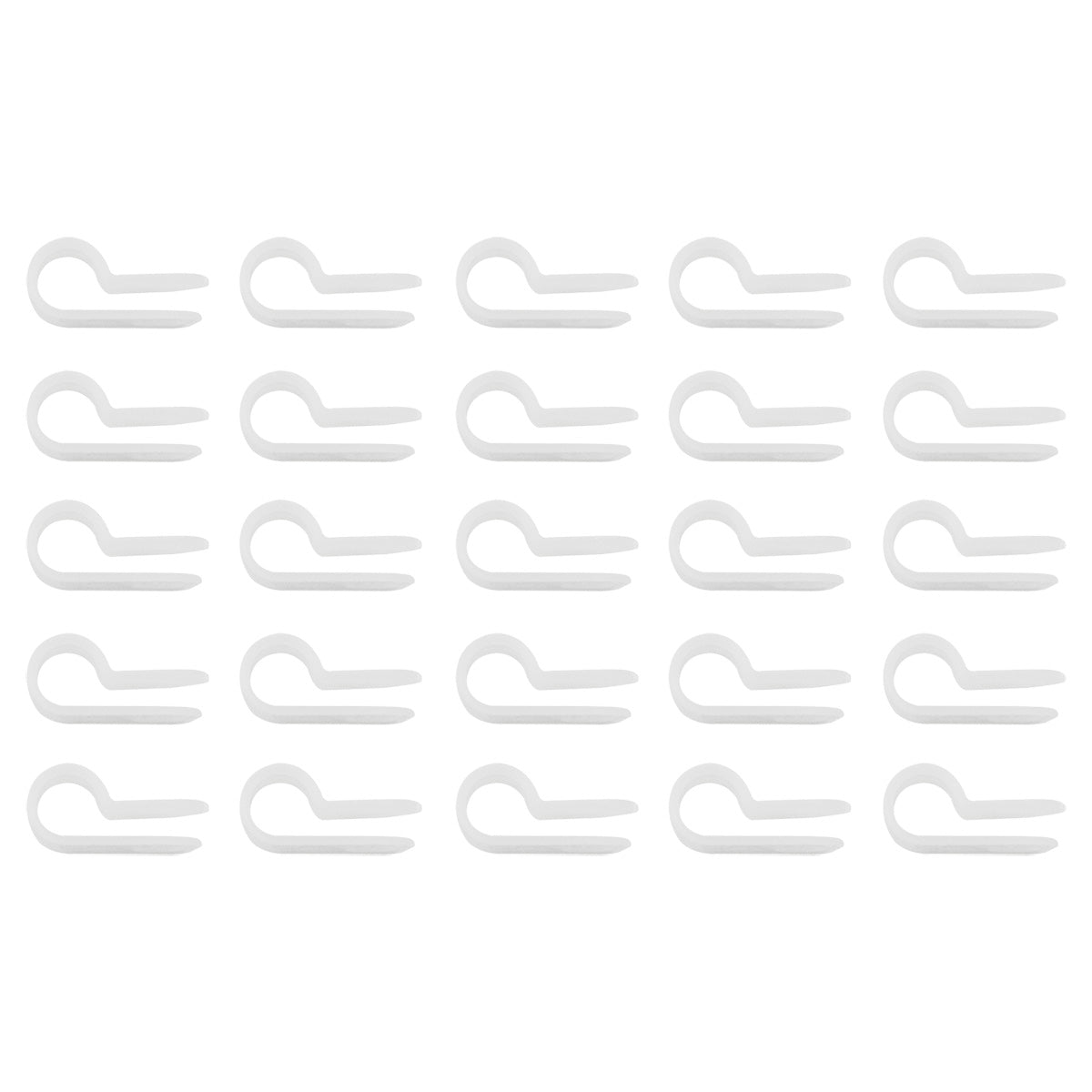 1/4" I.D. Natural Nylon Cable Clamps (25-Pack)