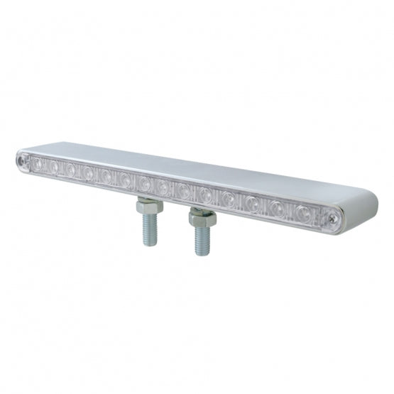 28 LED 12" Double Face Light Bar - Amber & Red LED/Clear Lens