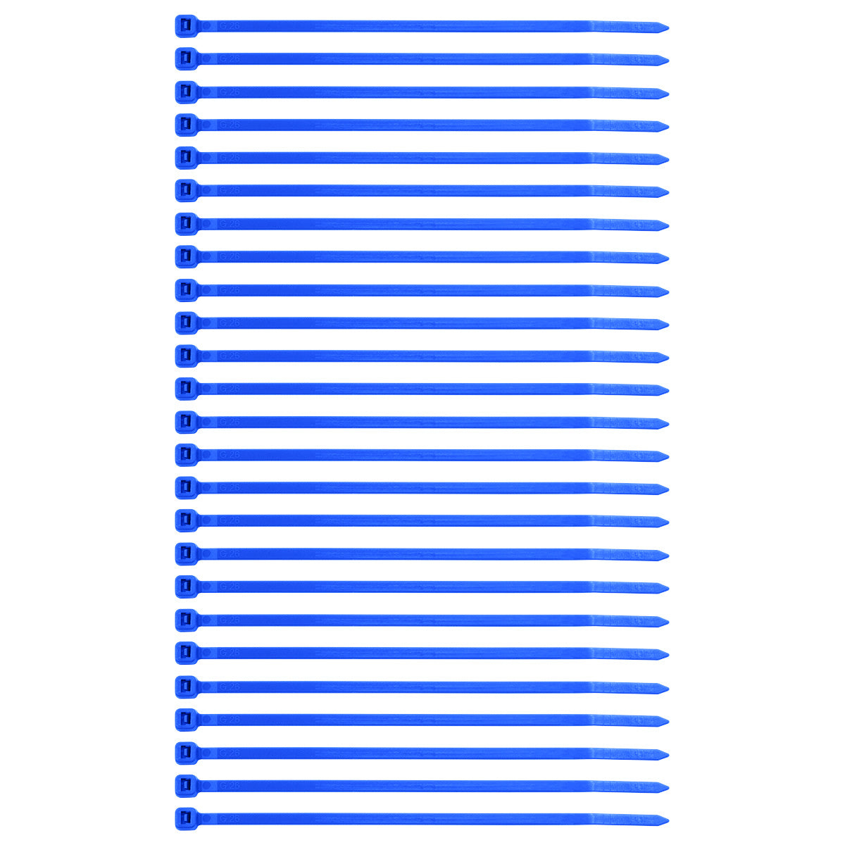 5.5" Blue Nylon Cable Zip Ties 40 Lbs (25-Pack)