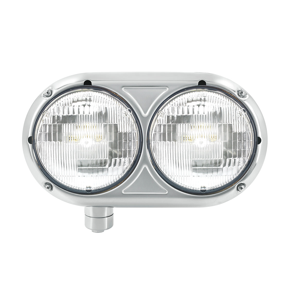 Headlight Assembly With Halogen Bulbs & 304 SS Housing For Peterbilt 359 - Driver