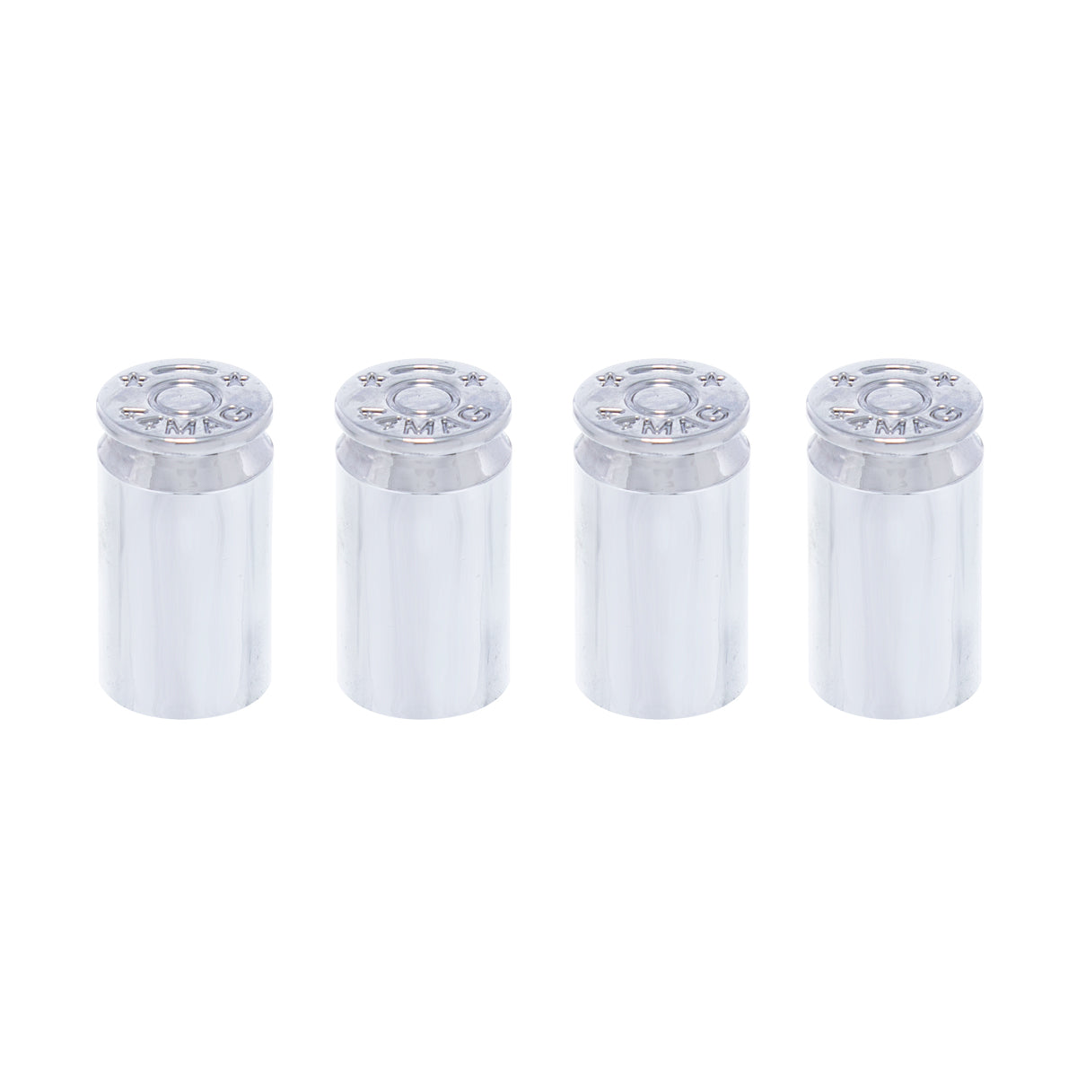 Chrome Bullet Casing Valve Caps (4-Pack)