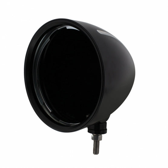 Black "BILLET" Style Groove Headlight Housing