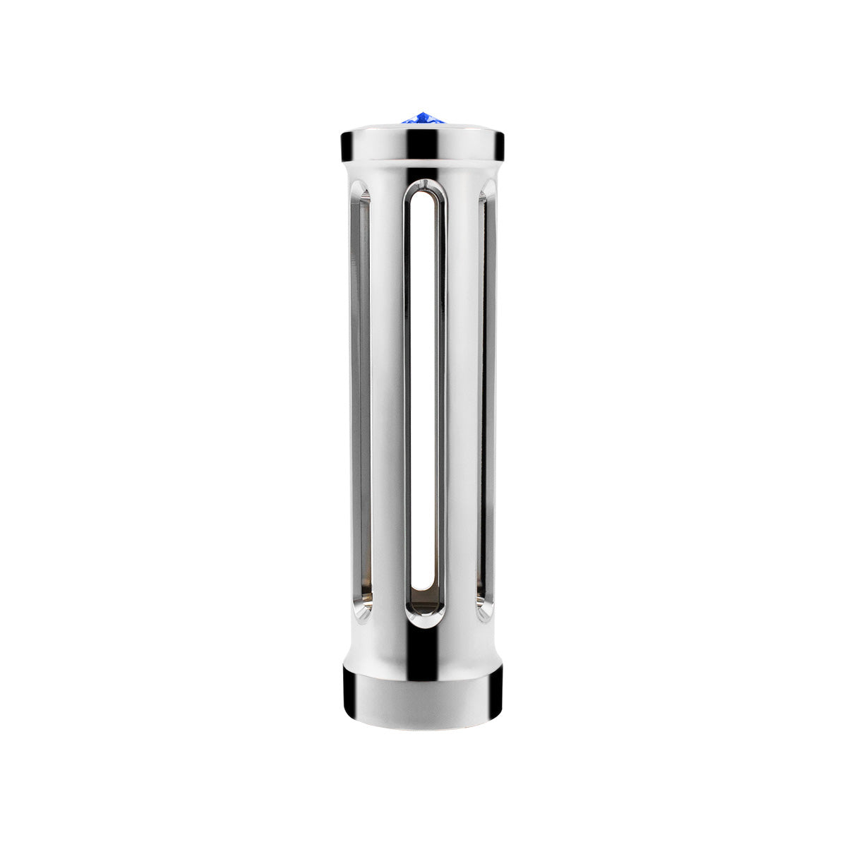 M30X3.5 Thread-On Sonoma Style Gearshift Knob-Blue Crystal/Chrome