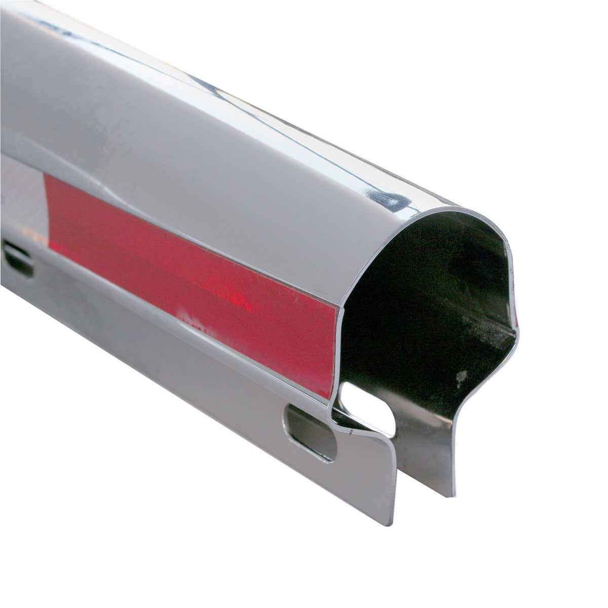 30" Stainless Steel Heavy Duty Mud Flap Hangers With Reflector - 2.5" Bolt Pattern (Pair)