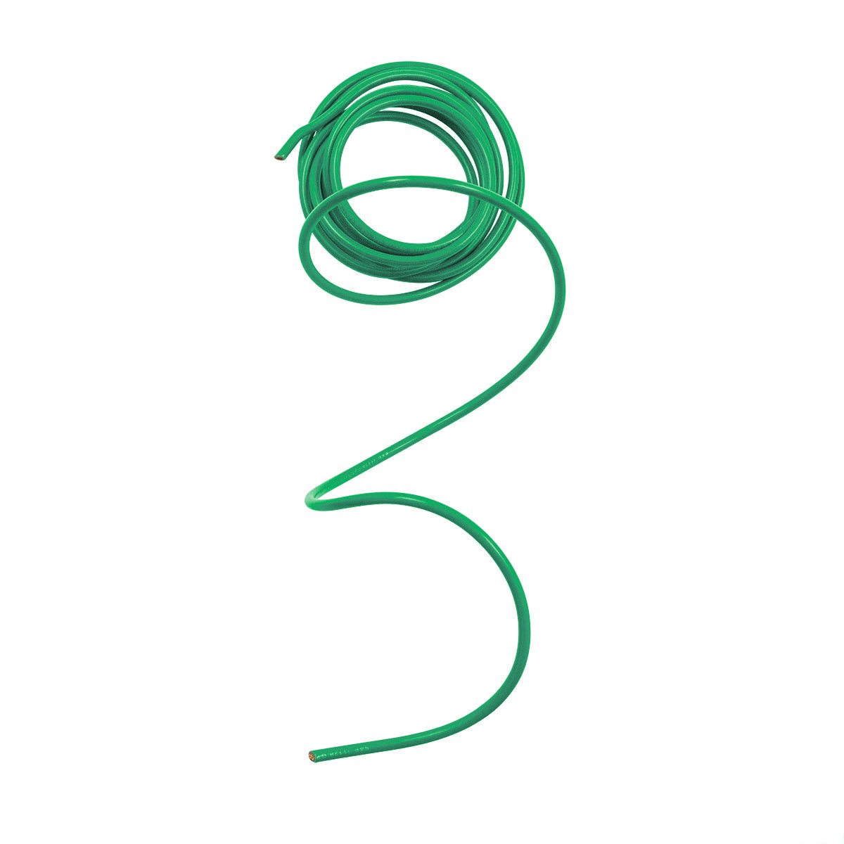 Primary Wire - Rated 80°C 10 AWG, Green 8 Ft.