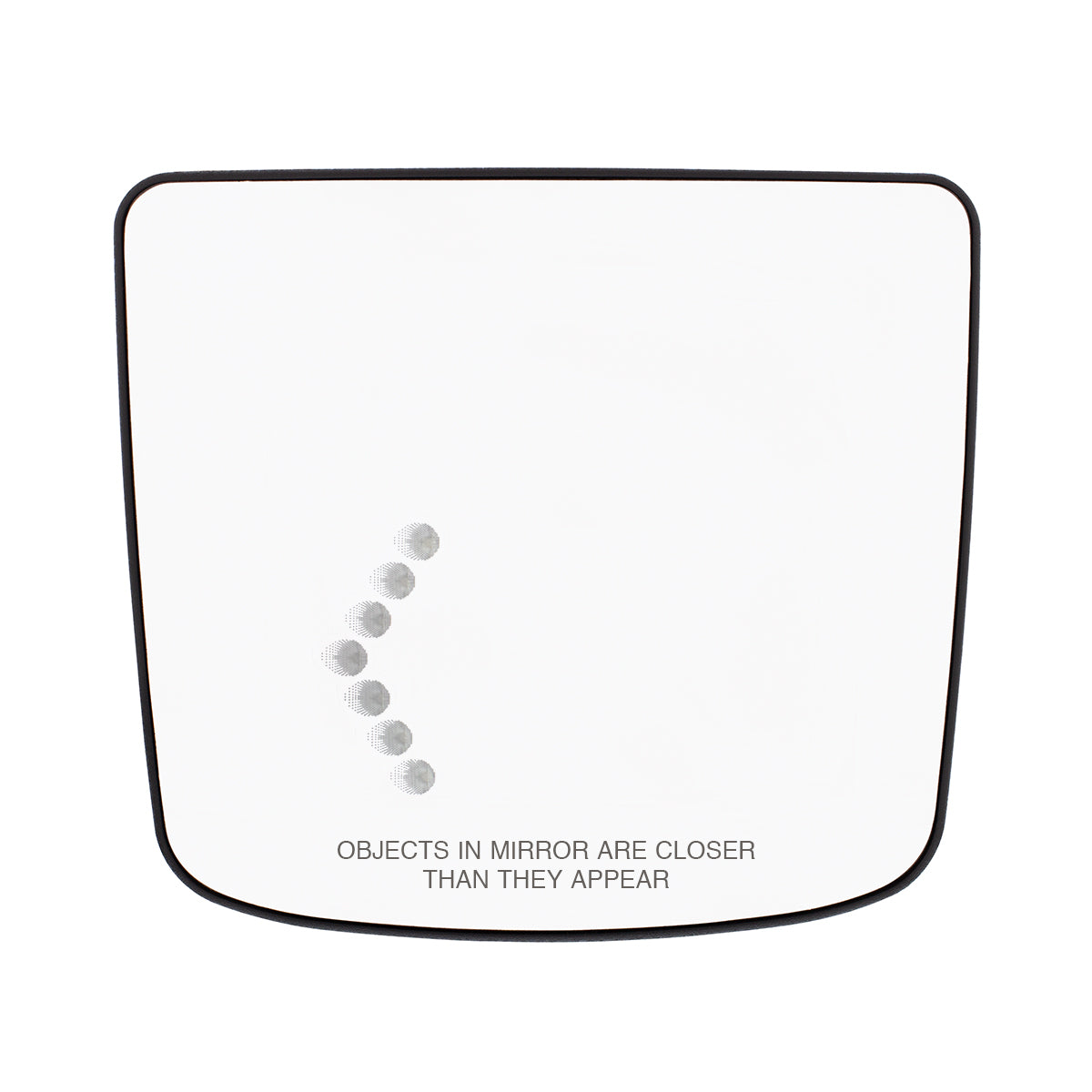 Heated Auxiliary Convex Mirror With LED Turn Signal For 2012-2017 Volvo VNL - Driver
