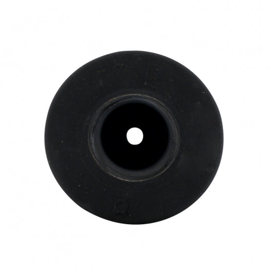 Black Motorcycle Rubber Grip Set - 1" or 1-1/8" (25/28mm) (Bulk) (Pair)