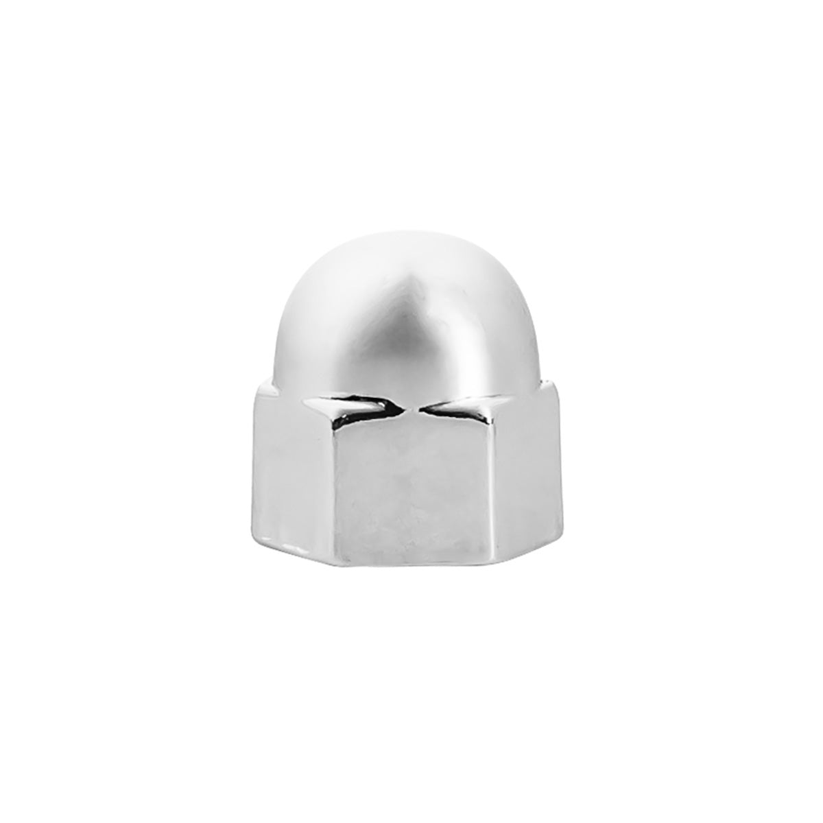 3/8" X 5/8" Chrome Die-Cast Acorn Nut Cover