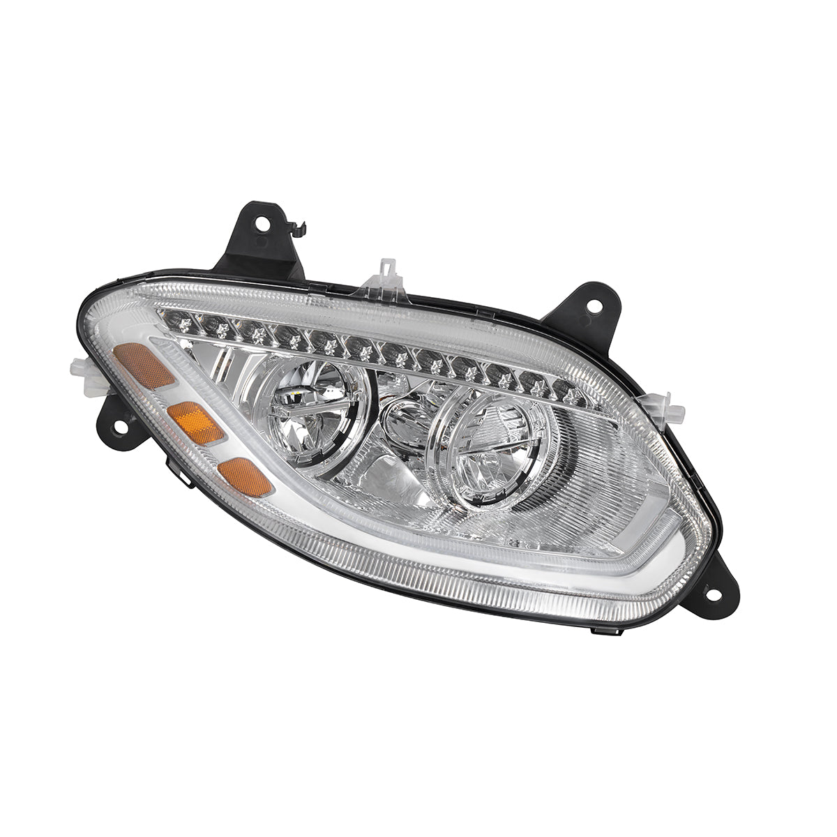Chrome 86 LED Headlight For 2018-2025 International LT- Passenger